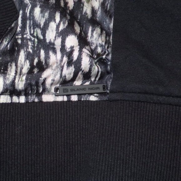 Blanc Noir Glam Silk Blend Full Zip Hoodie - Picture 9 of 10